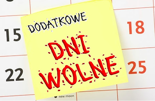 Dodatkowe dni wolne od zajęć dydaktyczno-wychowawczych 2024/2025