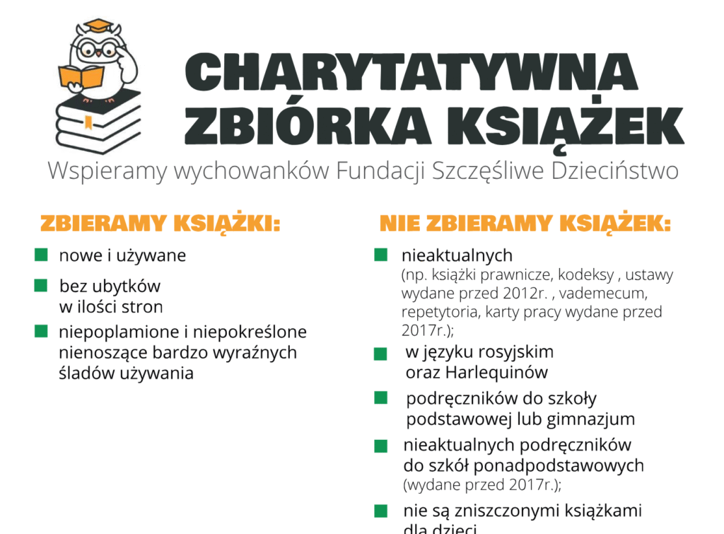 CHARYTATYWNA ZBIÓRKA KSIĄŻEK