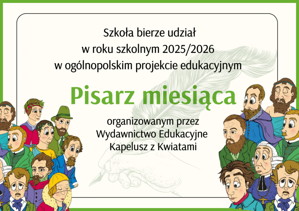 Nasza szkoła w projekcie Pisarz Miesiąca